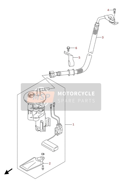 Suzuki UH125A BURGMAN 2020 Pompa di benzina per un 2020 Suzuki UH125A BURGMAN